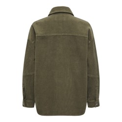 ONLY Tiggy L/S Fløjl Skjorte - Stone Gray