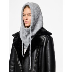 PIECES Nambi Balaclava - Light Grey Melange