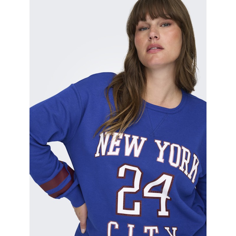 ONLY CARMAKOMA Ben L/S Sweatshirt - Surf The Web