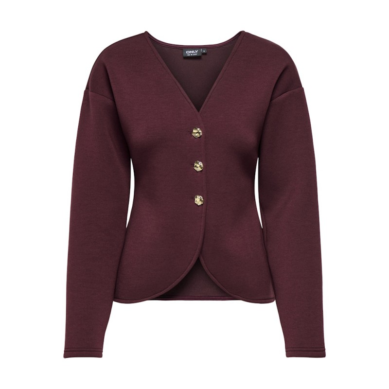 ONLY CARMAKOMA Naomi L/S Cardigan - Decadent Chocolate