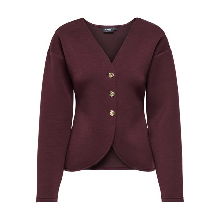 ONLY CARMAKOMA Naomi L/S Cardigan - Decadent Chocolate