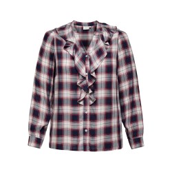 ONLY CARMAKOMA Halle L/S Skjorte - Evening Blue