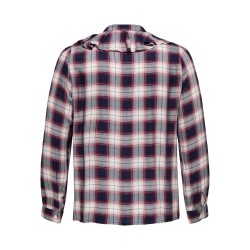 ONLY CARMAKOMA Halle L/S Skjorte - Evening Blue