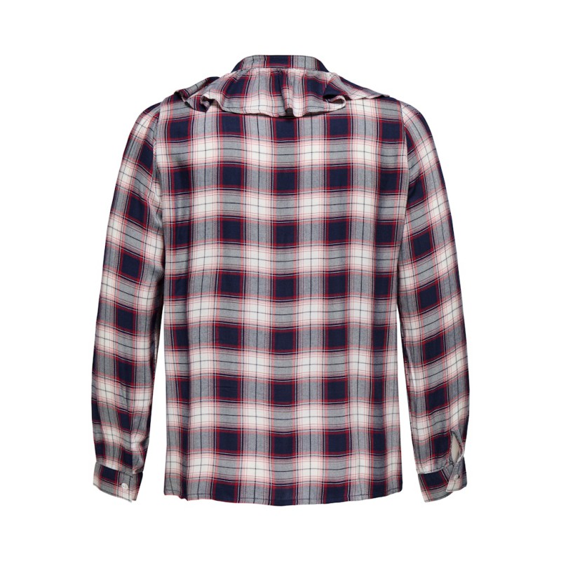 ONLY CARMAKOMA Halle L/S Skjorte - Evening Blue