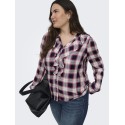 ONLY CARMAKOMA Halle L/S Skjorte - Evening Blue