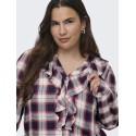 ONLY CARMAKOMA Halle L/S Skjorte - Evening Blue