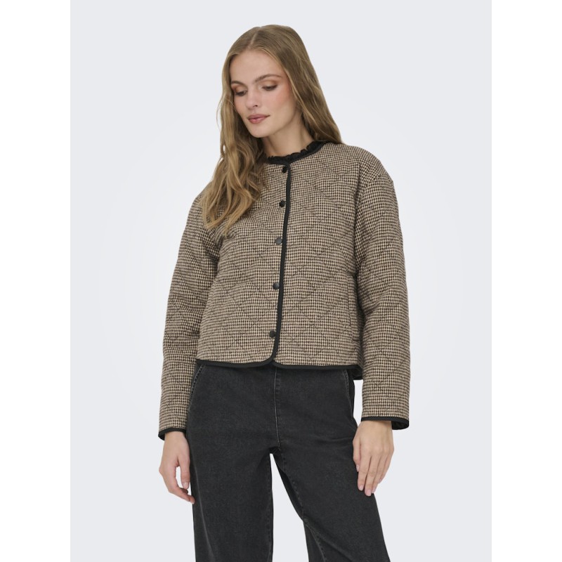 JDY Mery L/S Quiltet Jakke - Toasted Coconut