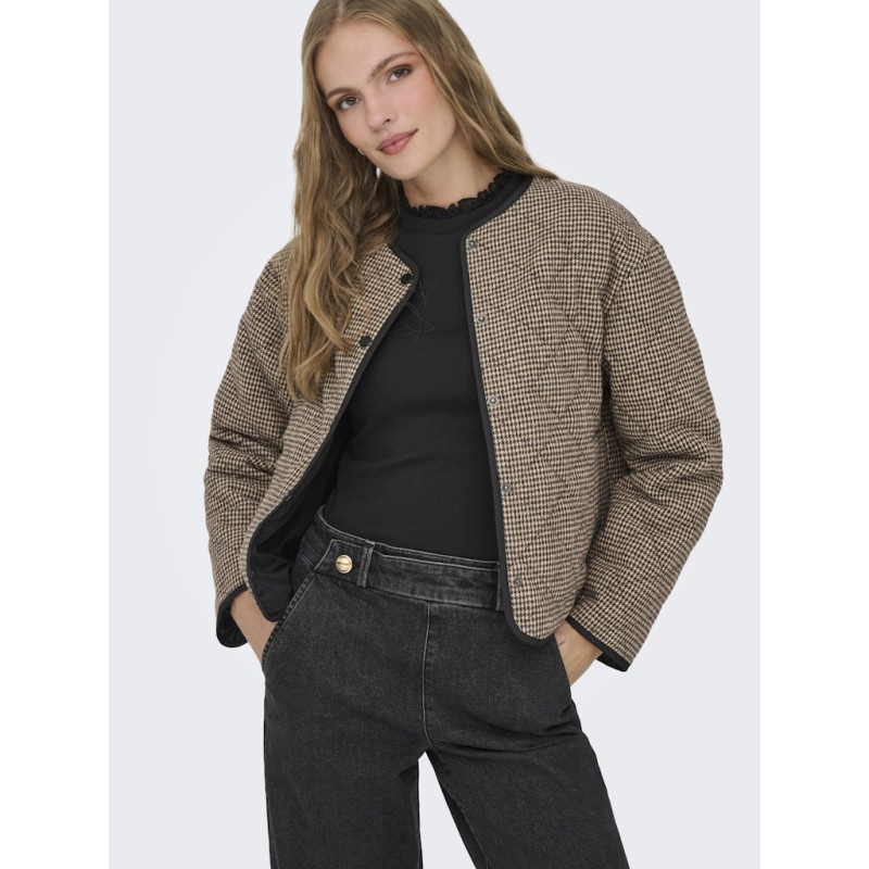 JDY Mery L/S Quiltet Jakke - Toasted Coconut