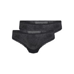 ONLY Delicate 2-Pak Blonde Trusser - Sort