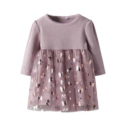 NAME IT BABY Rosally L/S Kjole - Keepsake Lilac