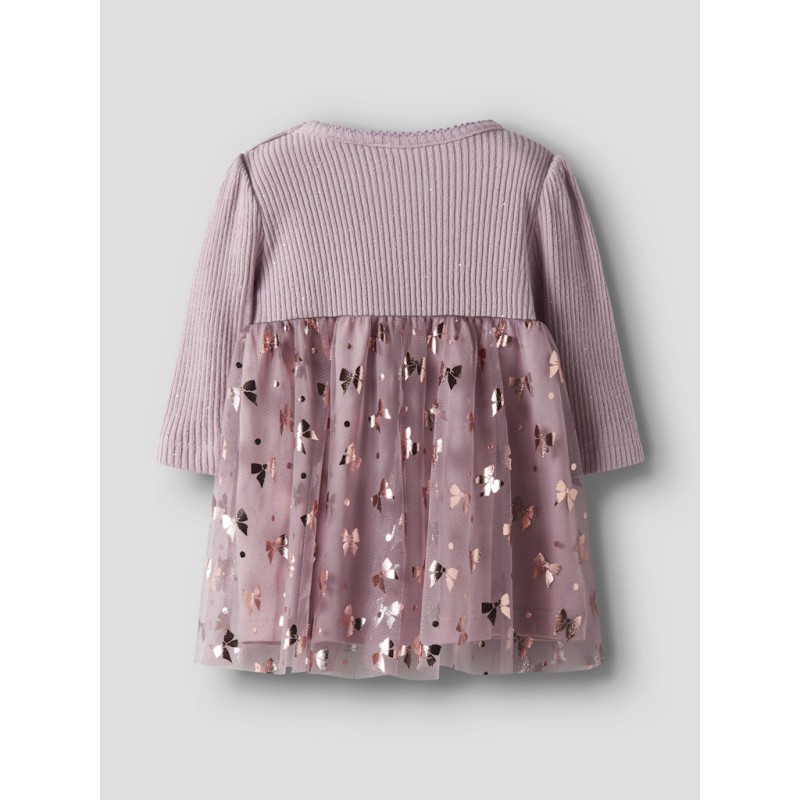 NAME IT BABY Rosally L/S Kjole - Keepsake Lilac