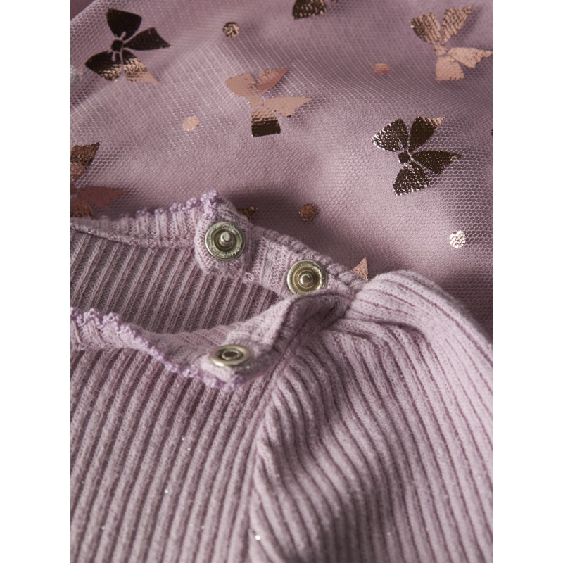 NAME IT BABY Rosally L/S Kjole - Keepsake Lilac