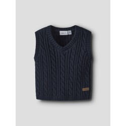 NAME IT BABY Roman Strik Slipover - Navy Blazer