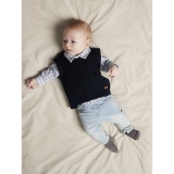NAME IT BABY Roman Strik Slipover - Navy Blazer