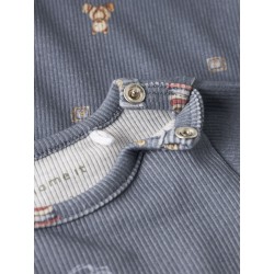 NAME IT BABY Ritoy L/S Bodystocking - Flint Stone