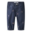 NAME IT BABY Rose Broderede Jeans 5321 - Dark Blue Denim / Flower