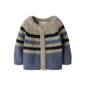 NAME IT BABY Raya L/S Strik Cardigan - Flint Stone