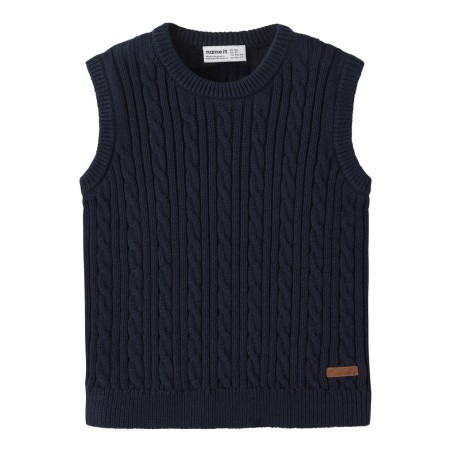 NAME IT MINI Roman Strik Slipover - Navy Blazer