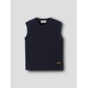NAME IT MINI Roman Strik Slipover - Navy Blazer