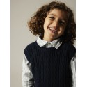 NAME IT MINI Roman Strik Slipover - Navy Blazer