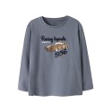 NAME IT MINI Rubin L/S Bluse - Flint Stone
