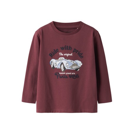 NAME IT MINI Rubin L/S Bluse - Burnt Russet