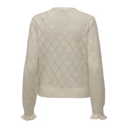 JDY Letty L/S Strik Cardigan - Whitecap Gray