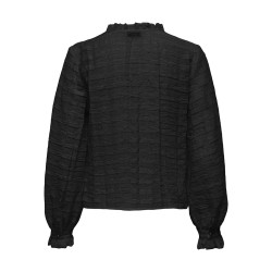 JDY Amelia L/S Pearl Skjorte - Sort