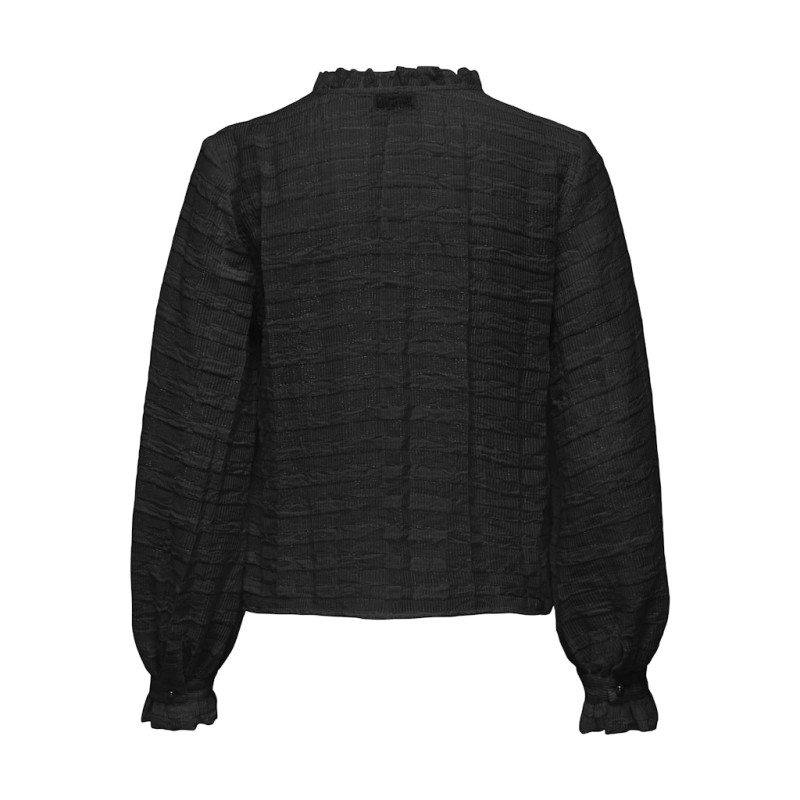 JDY Amelia L/S Pearl Skjorte - Sort
