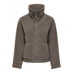 ONLY Megan Teddy Jakke - Walnut