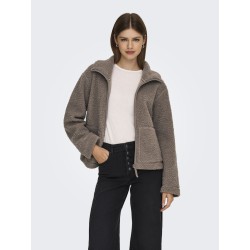 ONLY Megan Teddy Jakke - Walnut