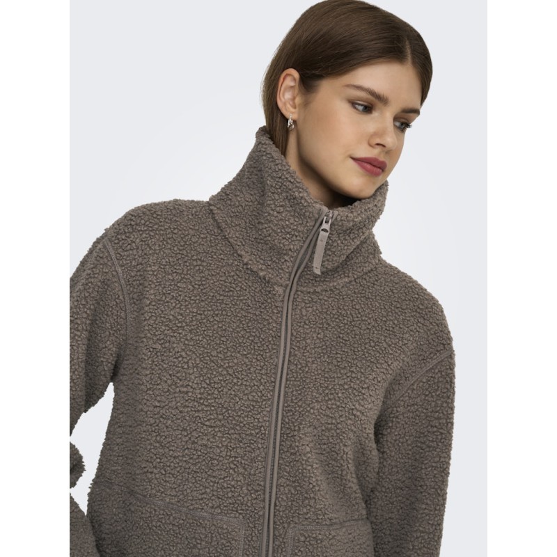 ONLY Megan Teddy Jakke - Walnut