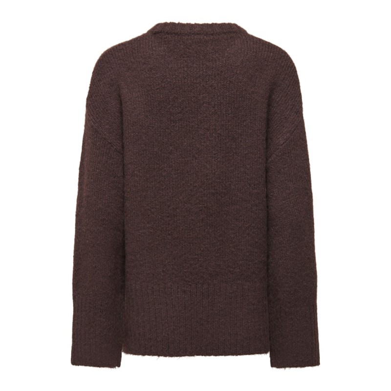 ONLY Maggie L/S Strik Sweater - Seal Brown