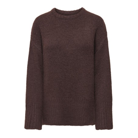 ONLY Maggie L/S Strik Sweater - Seal Brown