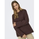 ONLY Maggie L/S Strik Sweater - Seal Brown