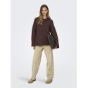 ONLY Maggie L/S Strik Sweater - Seal Brown
