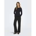 ONLY Kenya L/S Peplum Bluse - Sort
