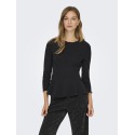 ONLY Kenya L/S Peplum Bluse - Sort