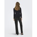 ONLY Kenya L/S Peplum Bluse - Sort