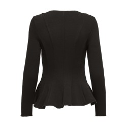 ONLY Kenya L/S Peplum Bluse - Chocolate Torte