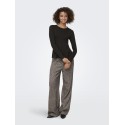 ONLY Kenya L/S Peplum Bluse - Chocolate Torte