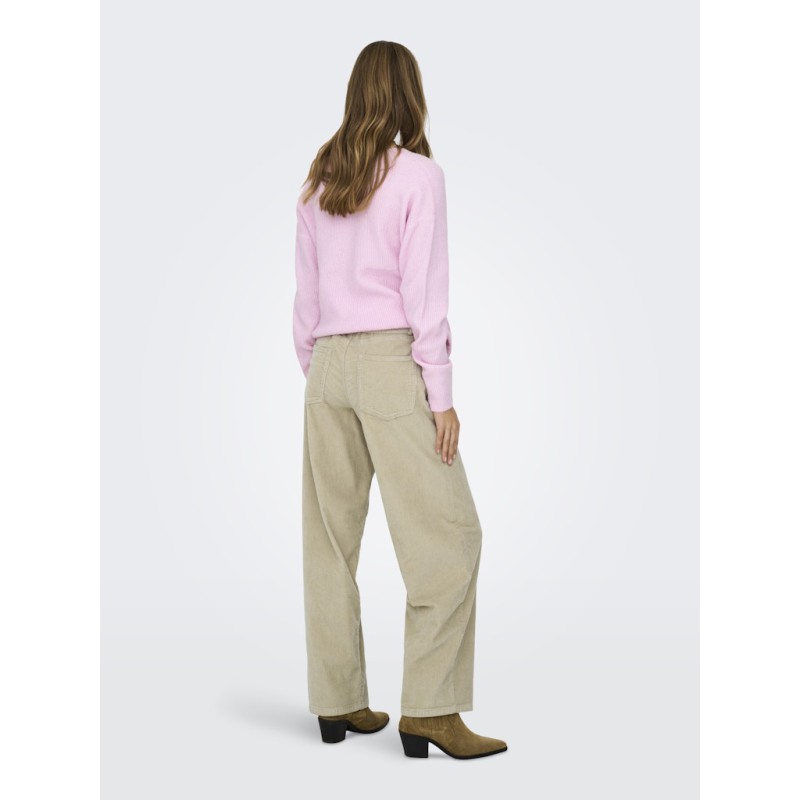 ONLY Gianna-Global Fløjl Bukser - Oatmeal