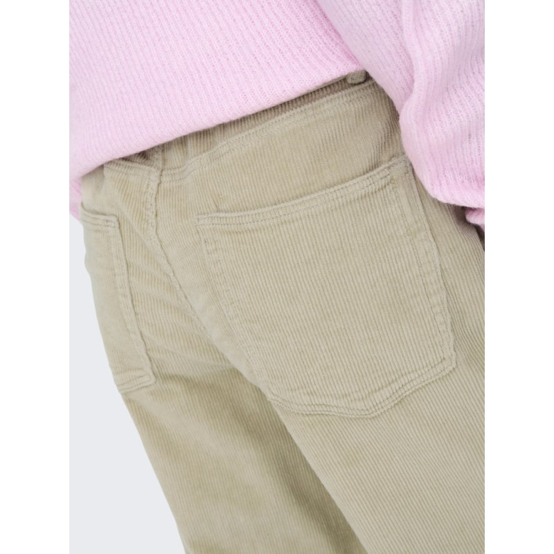 ONLY Gianna-Global Fløjl Bukser - Oatmeal