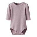 NAME IT BABY Rosally L/S Bodystocking - Keepsake Lilac