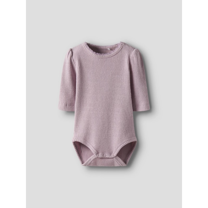 NAME IT BABY Rosally L/S Bodystocking - Keepsake Lilac