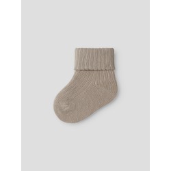 NAME IT Baby Nobbu Rib Strik Sokker - Island Fossil