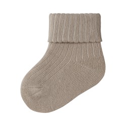 NAME IT Baby Nobbu Rib Strik Sokker - Island Fossil