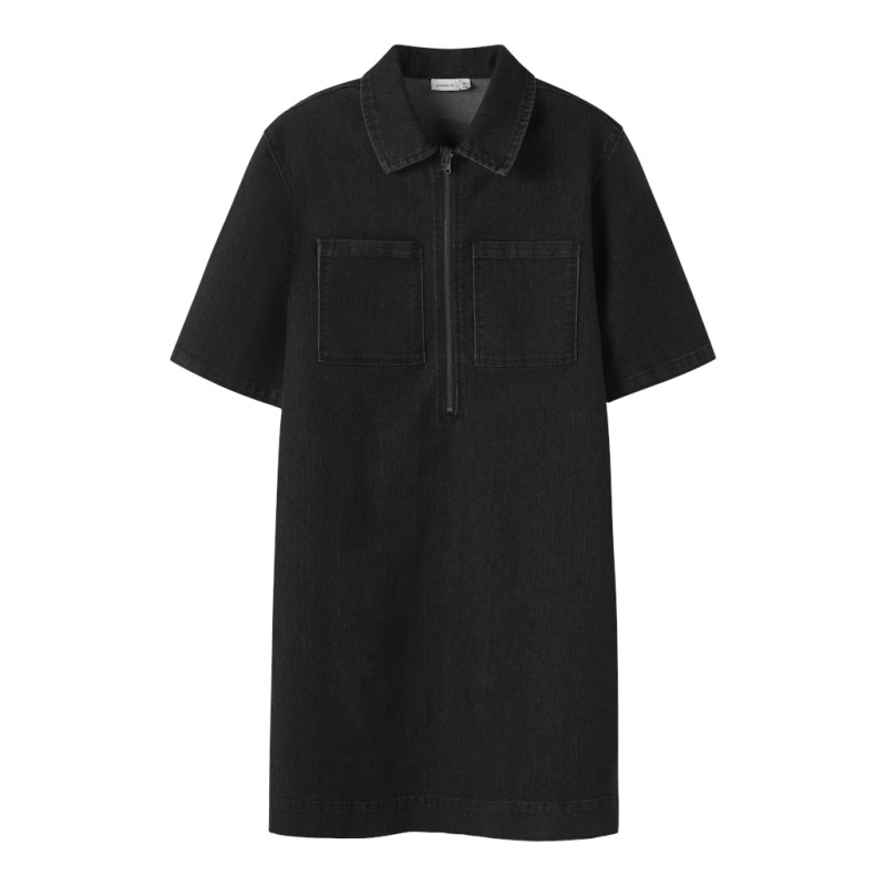 NAME IT KIDS Blake Denim Kjole 6355 - Dark Grey Denim