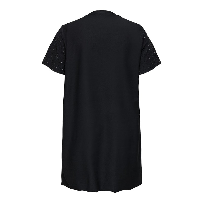 ONLY CARMAKOMA Lukka S/S Kjole - Sort