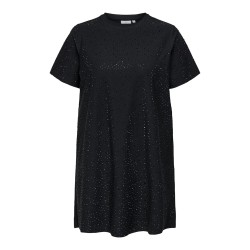 ONLY CARMAKOMA Lukka S/S Kjole - Sort